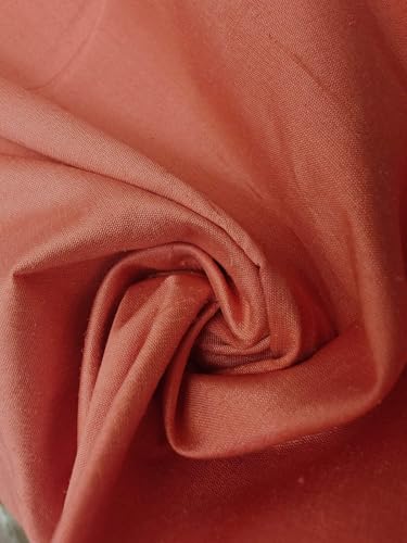 Tissu en soie Dupioni saumon de 137,2 cm de large pour couture DUP451