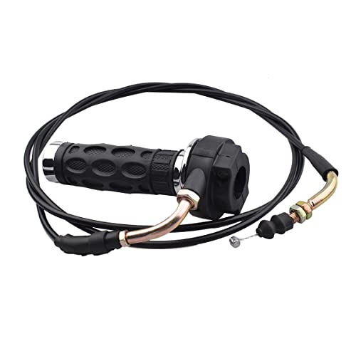 Laxeem Throttle Twist Grip Set With 78" Scooter Throttle Cable For Gy6 50Cc, 80Cc, 125C, 150Cc Qmb139 Chinese Scooter Parts #TOP4