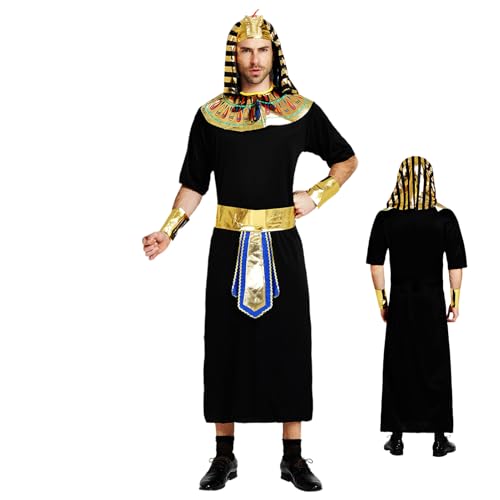 Tuxuseo Traje Egipcio,Vestuario para Fiestas - Disfraz de Adulto para Halloween Eventos Temáticos Carnaval Fiesta de Disfraces y Cumpleaños