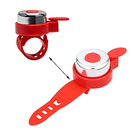 2 Pcs Kids Bicycle Bells Aluminum Bike Bells Mini E-Bells Adjustable Bicycle Bells For Kid's Bike City Bike Mountain Bike #TOP2