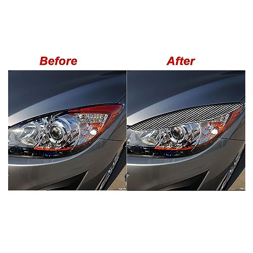 Paupières de phares pour Mazda 3 2010-2013 en carbone résistant