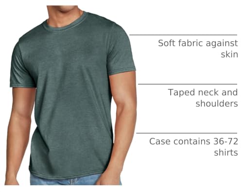 Image of Gildan Adult Softstyle Cotton T-Shirt, Style G64000, Multipack