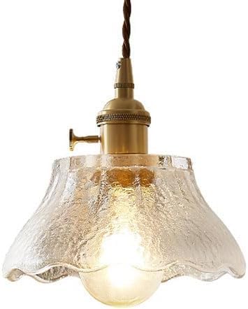 Lustre en verre encastré pour couloir et salon luminaire compact