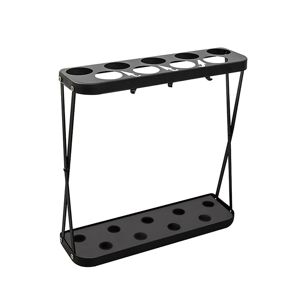 Support de parapluie organisateur en métal avec bac amovible pour maison et bureau