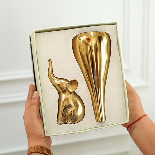 Image of BEHOMA Classic Golden Aluminium Chitai Design Urli Bowl | Golden aluminium chitai-design urli bowl; classic centerpiece for Navratri, Durga Puja & festive decor.