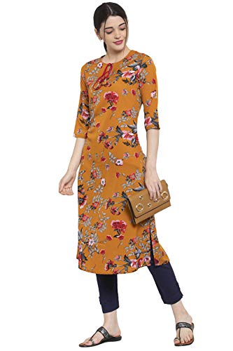 Image of ALC Creations Women's Crepe Printed A-line Kurti