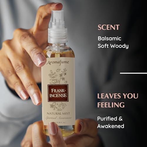 Frankincense Natural Resin Mist Spray by Aromafume | 100 ml / 3.3oz | Ideal for spirituality, prayer & rituals | Made with Frankincense Resin from Somalia | Non-alcoholic, non-toxic & vegan