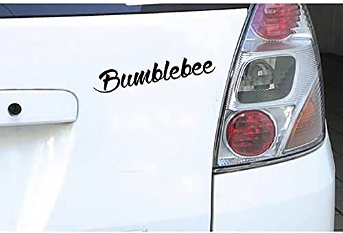 19,6cmx3,5cm Bumblebee Aufkleber Auto Sticker Tuning JDM Schocker Autobot Movie Bike Fun Shwarz