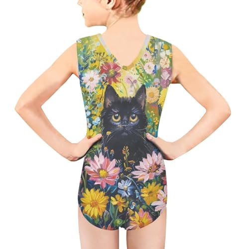 Image of Girls Bathing Suit Size 3-14 Swimsuits for Girls One-Piece Swimwear Summer V-Neck Sleeveless