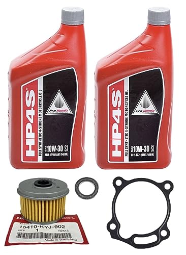 OEM Full Synthetic Oil Change Kit Compatible with Honda CRF250L CRF300L CRF Rally 250 300 Oil Filter, Gasket, & Washer