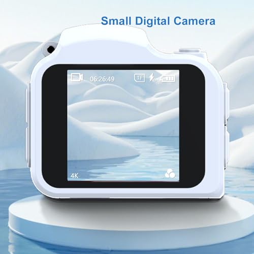 Cámara Digital Pequeña 64MP 4K con Funda Llave miniatura 3