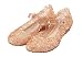 Belle Princess Costumes Flats Shoes, Snow Queen Princess Birthday Sandals for Little Girls, Toddler or Kids US Size 7 Gold