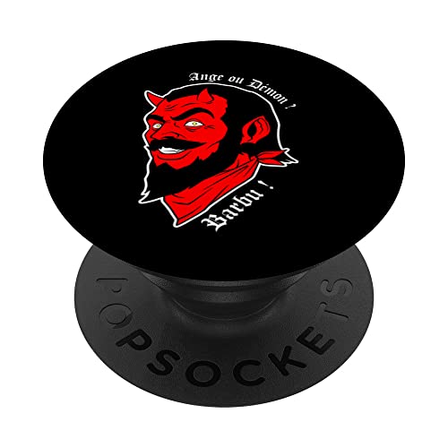 Ange Démon Barbe Barbu Diable Mari PopSockets PopGrip Interchangeable Cover