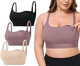 VIMMYTHS Women Maternity Pregnancy Nursing Bras for Breastfeeding - 3Pack(S-4XL) - Adjustable Comfortable Bralette