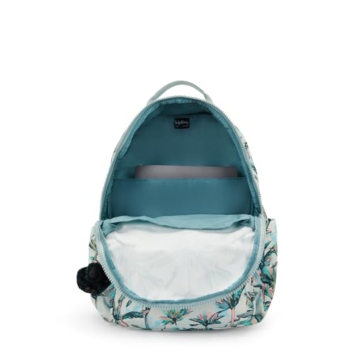 Image of Kipling Women's Seoul Prt 15 inch Laptop Backpack, Durable, Roomy with Padded Shoulder Straps, Built-In Protective Sleeve