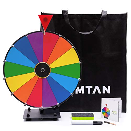 Kamtan Spinning Prize Wheel - Balanced Spin and Sturdy Iron Base - 15