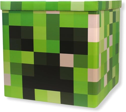 Large 14 x 14 Pixelated Box - Creeper| Birthday Party Supplies | ...
