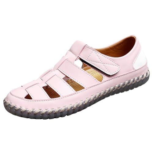 Sandales d'été en cuir rose le cadeau parfait pour femme