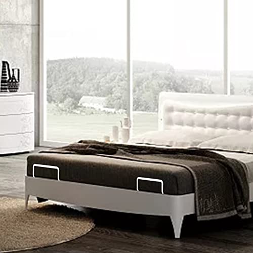 Hsozptry Mattress Retainer Bar, Mattress Slide Stopper, Mattress Anti-Slip Baffle, Mattress Holder In Place Gripper Stops, Wide Applicability/Easy To Assemble, 4Pcs,White #TOP1