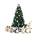 Produktbild Weihnachtsbaum Künstlich, Yamctopy Künstlicher Weihnachtsbaum 150cm mit 450 Zweige, Christbaum Schwer Entflammbar PVC Tannenbaum mit Sturdy Metall Ständer- Grün