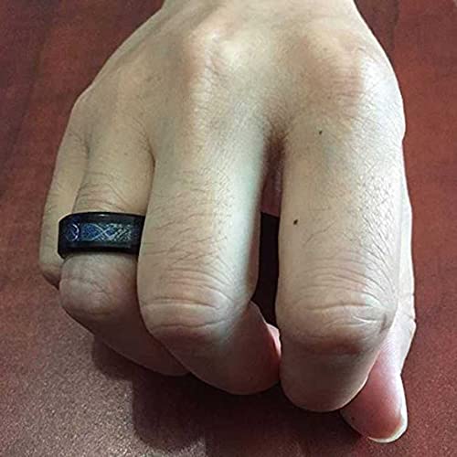 Image of MEENAZ Stainless Steel Stylish dragon celtic proposal Couple band thumb Silver Platinum Black Finger Ring combo for Men Mens gents unisex Boys Boyfriend MEN RINGS-AM067