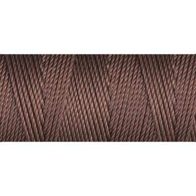 C-Lon Fine Weight Bead Cord (Tex 135), Brown - 0.4mm, 100 Yards