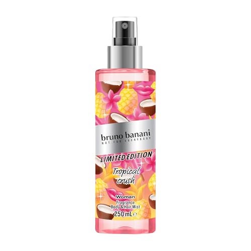 bruno banani Limited Edition Body & Hair Mist für Sie strahlend-femininer Duft mit floral-fruchtigen Noten für Körper und Haare 250 ml
