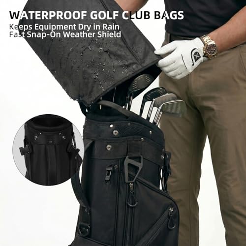 XDRIVEMAX Lightweight Golf Stand Bag, Black, 1-Pack by XDriveMax - Image 5