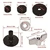Alnicov Drum Accessories, 21-Piece Kit, Hi-Hat Clutch Felt, Cymbal Sleeves & Washers for Cymbal Stackers, Black #1