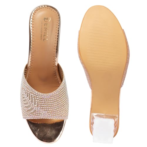 Image of Denill Women Stylish Fancy and Comfort Trending Heel Fashion Sandal Women & Girl
