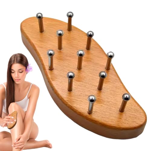 Cepillo exfoliante para cuero cabelludo, peine de masaje de madera para cuero cabelludo, herramienta de masaje manual reutilizable, cepillo profesional Guasha para el cuidado del cuerpo