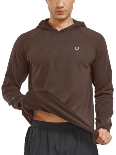 Image of NORTHYARD Men's Lightweight Fleece Hoodie Running Workout Hooded Sweatshirt