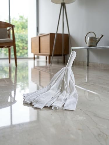Image of Microfiber Cleaning Mop - Ultra Absorbent Floor Duster - Lint-Free & Scratch-Safe - Machine Washable - for Hardwood, Tile, and Marble