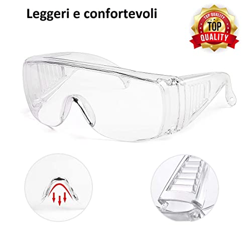 V&AMYA Occhiali protettivi, occhiali da lavoro