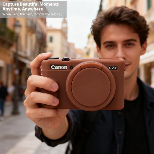 Funda para cámara Canon G7X Mark II de silicona flexible miniatura 2
