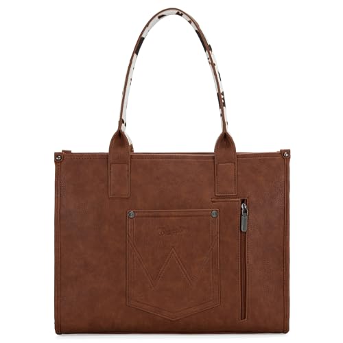 Image of Montana West x Wrangler Tote Bag for Women Western Cow Print Purse Designer Top Handle Handbags