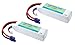 Common Sense RC (2 Pack) Lectron Pro 11.1V 3000mAh 30C Lipo Battery with EC3 Connector for The Blade 350 QX, QX2, QX3 & Parkzone Planes