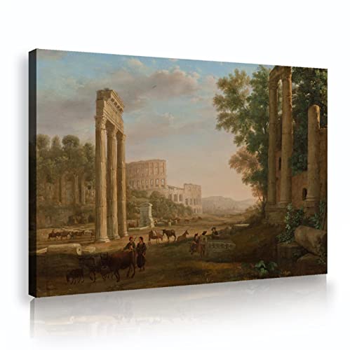 Cadre intérieur Forum romain Claude Lorrain pour mur vide