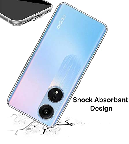 Image of Transparent Soft Silicone TPU Flexible Back Cover Compatible with Oppo A1 Pro