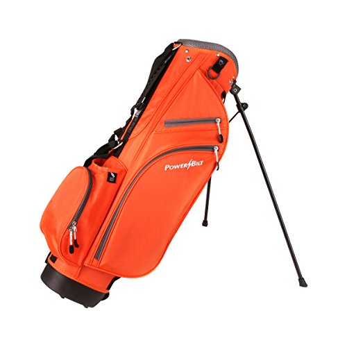 Powerbilt Kids Left Handed Golf Club Set with Bag, Orange Series Ages 3-5 (3 Golf Clubs)