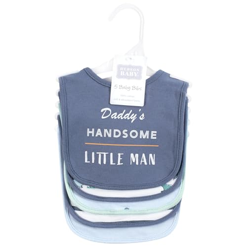 Image of Hudson Baby Unisex Cotton Bibs, Pastel Dino, One Size