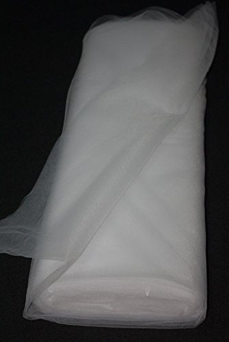 Générique Tulle souple mariage ECRU IVOIRE grande largeur 300 cm au metre deco robe tutu