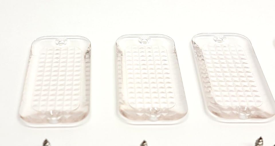 BROCK'S VISOR PARTS (5) New Fits Lund Lunar Cab Moon Sun Visor Replacement Light Lens Lenses (Clear)