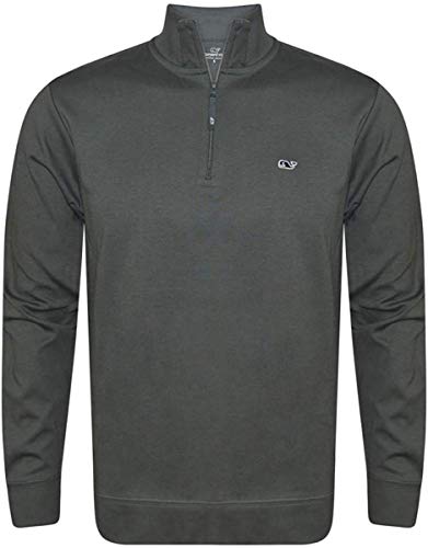 Vineyard Vines Men's Jersey 1/4 Zip Pullover Shirts (Medium, Nocturne)