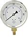 PIC Gauge 201L-404H 4" Dial, 0/300 psi Range, 1/4" Male NPT Connection Size, Bottom Mount Glycerine Filled Pressure Gauge with a Stainless Steel Case, Brass Internals, Stainless Steel Bezel, and Polycarbonate Lens