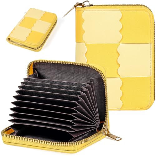 Image of Credit Card Wallet, RFID Card Case Wallet, Zipper Card Cases Holder for Men Women, RFID Blocking, KeyChain Wallet, Compact Size Card Organizer Case for Women