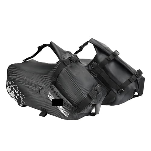 Sacoche latérale de moto en textile premium, bagage robuste pour finition de selle
