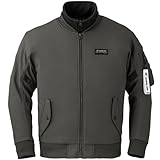 [RSタイチ] バイクウェア ライディングジャケット 秋冬 防風 防寒 CEプロテクター内蔵 着脱インナー付属 ストレッチ ソフトシェル フライト ジャケット RSJ734 GUNMETAL M