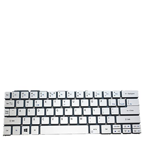 Clavier Acer Aspire 1800 de rechange pour ordinateur portable argent US