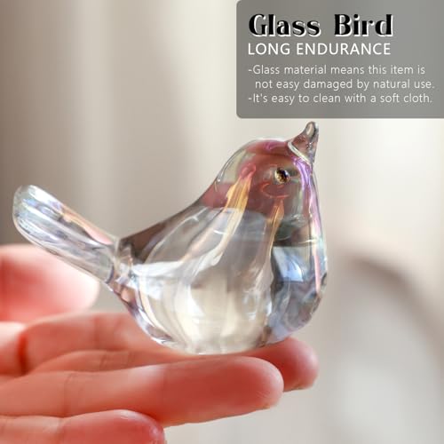 Oiseaux en verre soufflé H&D déco de table et Noël - 3